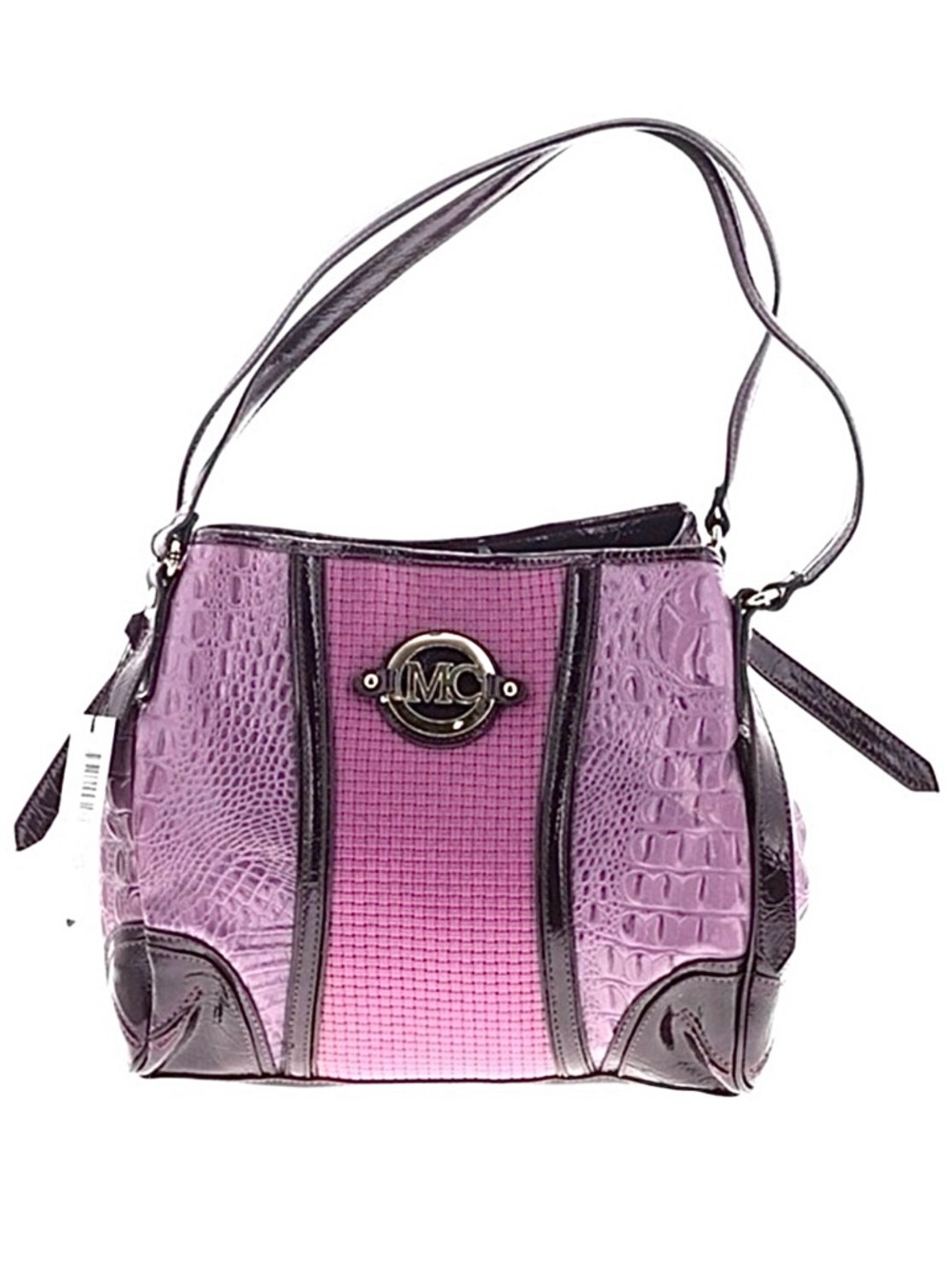 MADI CLAIRE ~ Bag and Wallet array of Purples distinctive mock crocodile texture